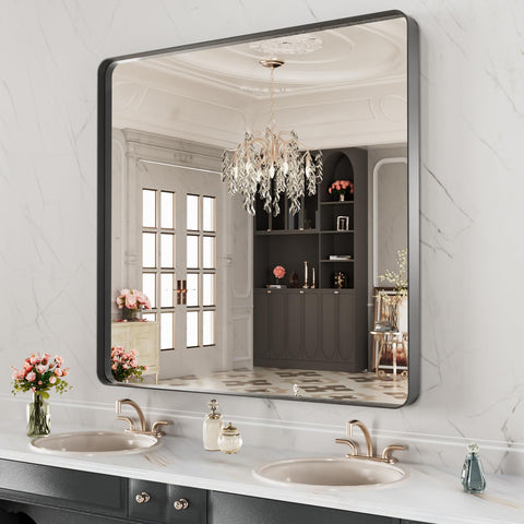 LOAAO anti-rust aluminum frame resists humidity in baths.