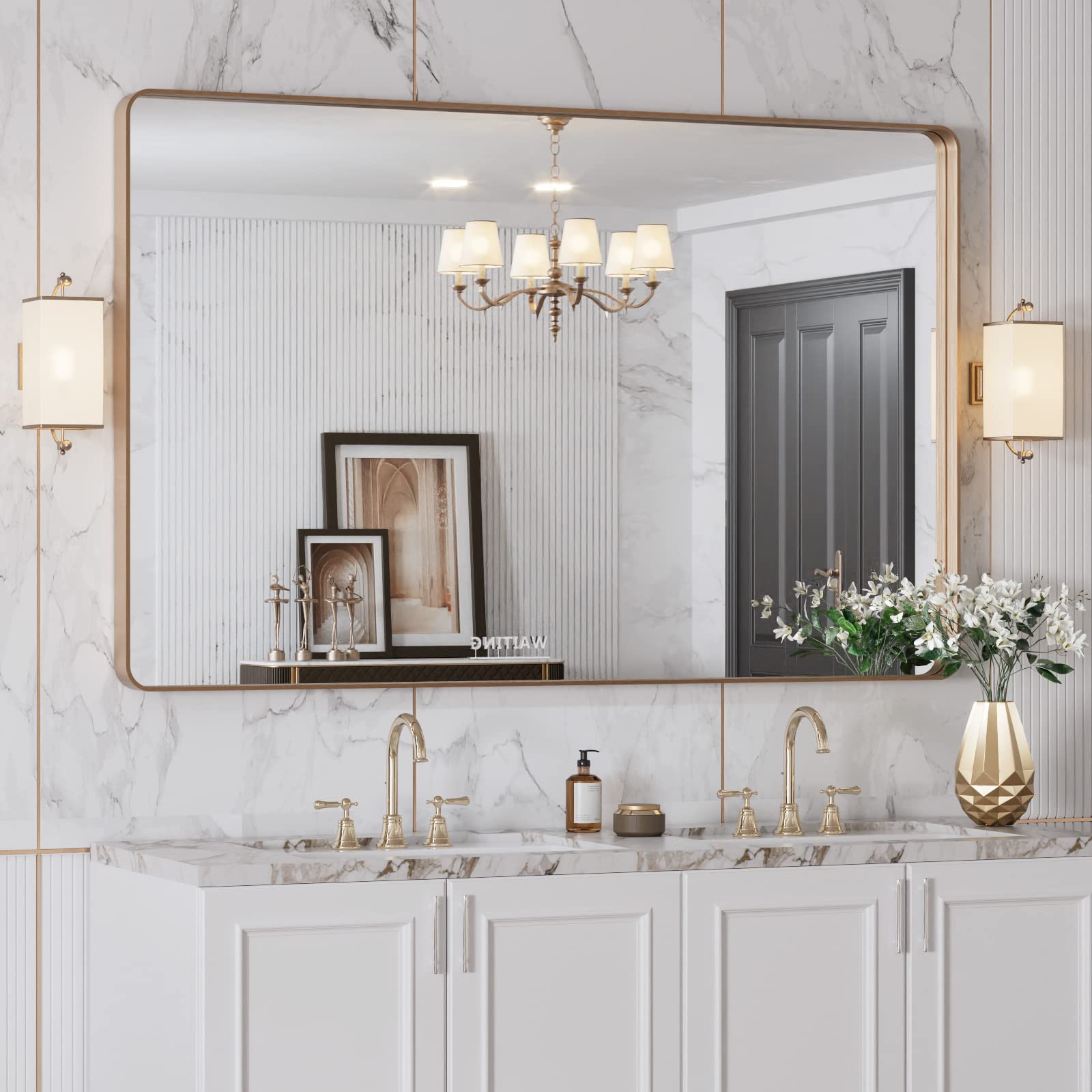 LOAAO anti-rust aluminum frame ensures durable bathroom installation and long-lasting elegance
