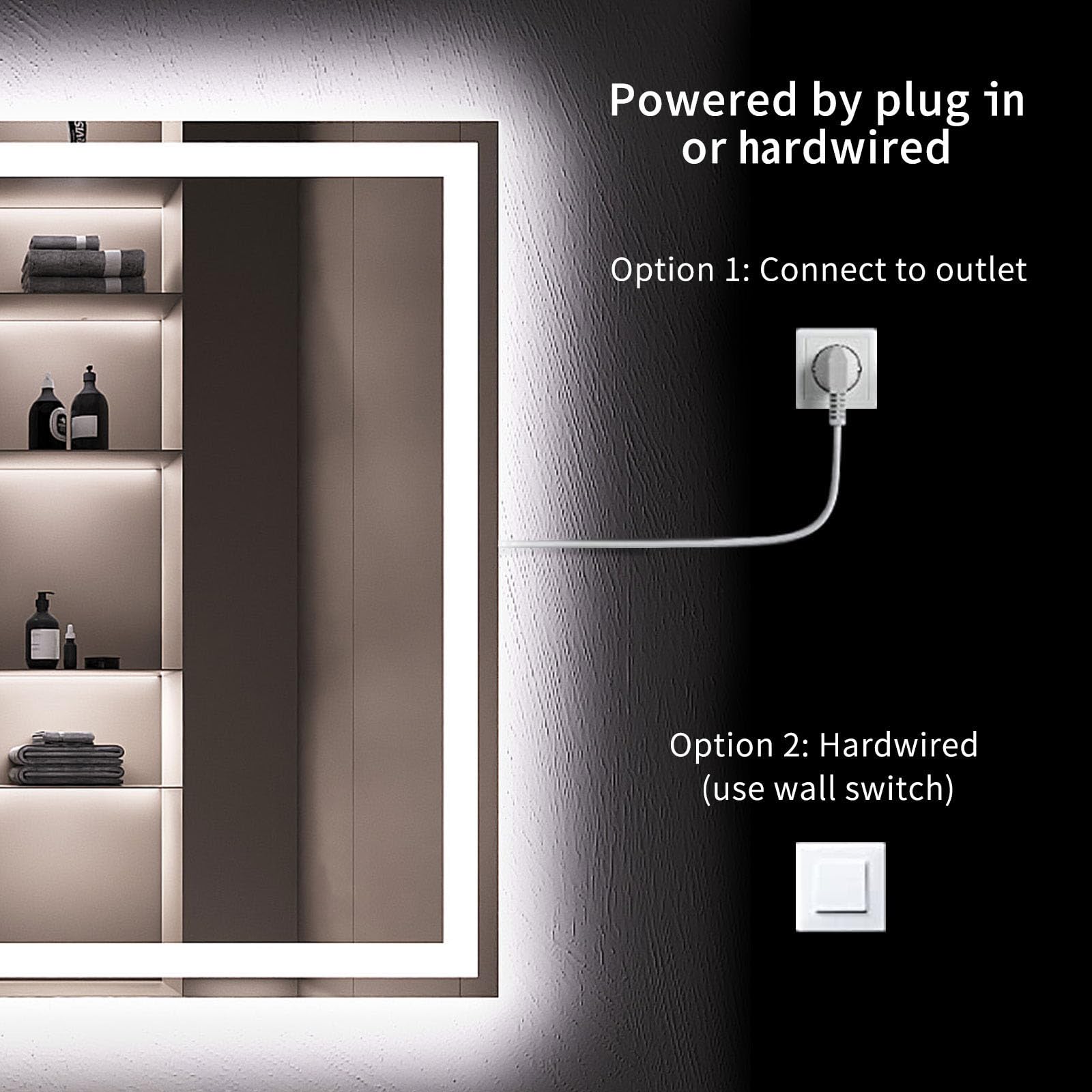 LOAAO backlit and front-lit design enhances makeup and skincare routines