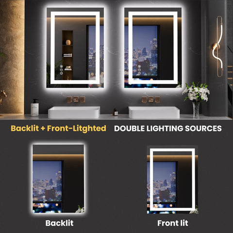 LOAAO tempered glass mirror offers durable, distortion-free reflections.