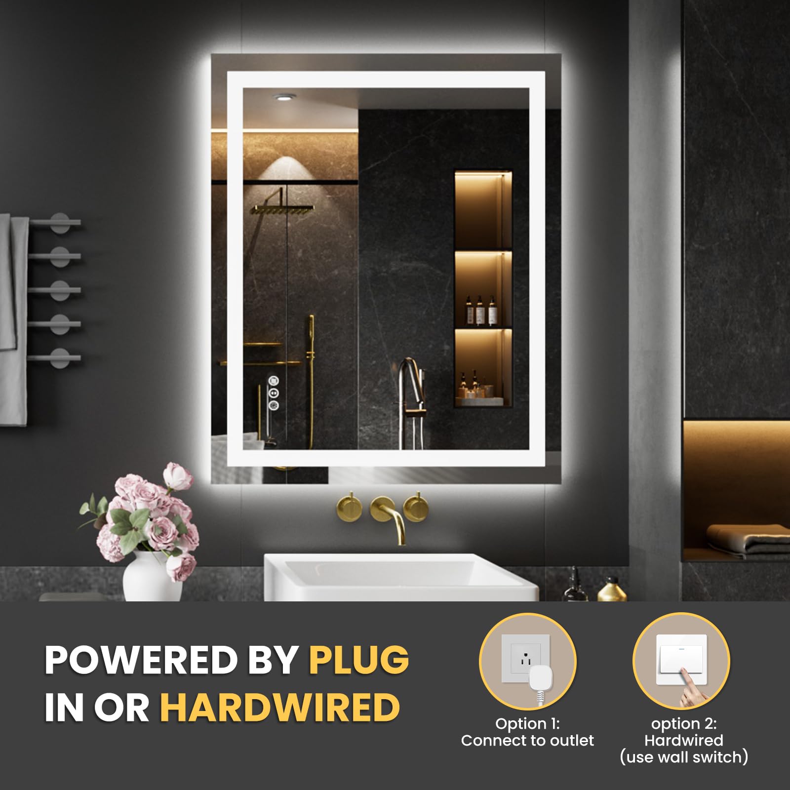 LOAAO wall-mount ready, suitable for vertical or horizontal placement.