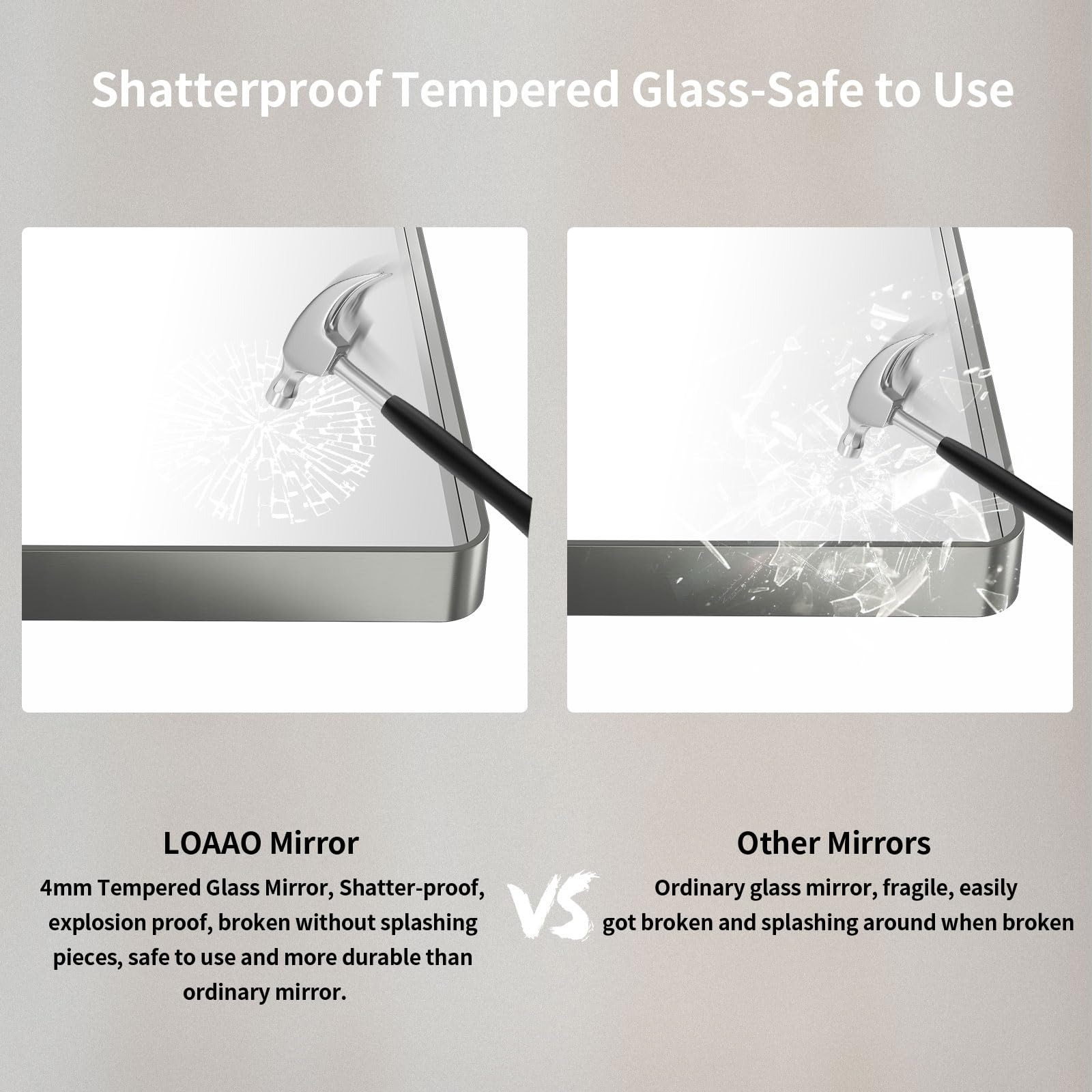 LOAAO supports horizontal or vertical hanging for flexible installation