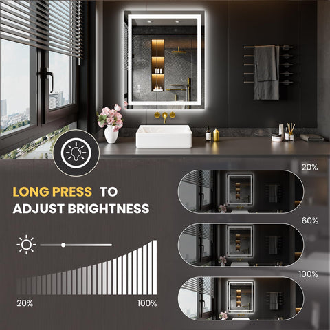 LOAAO tempered glass ensures safe, distortion-free reflections.