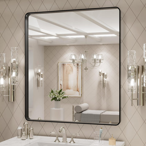 Tempered glass delivers a sharp, distortion-free reflection for grooming