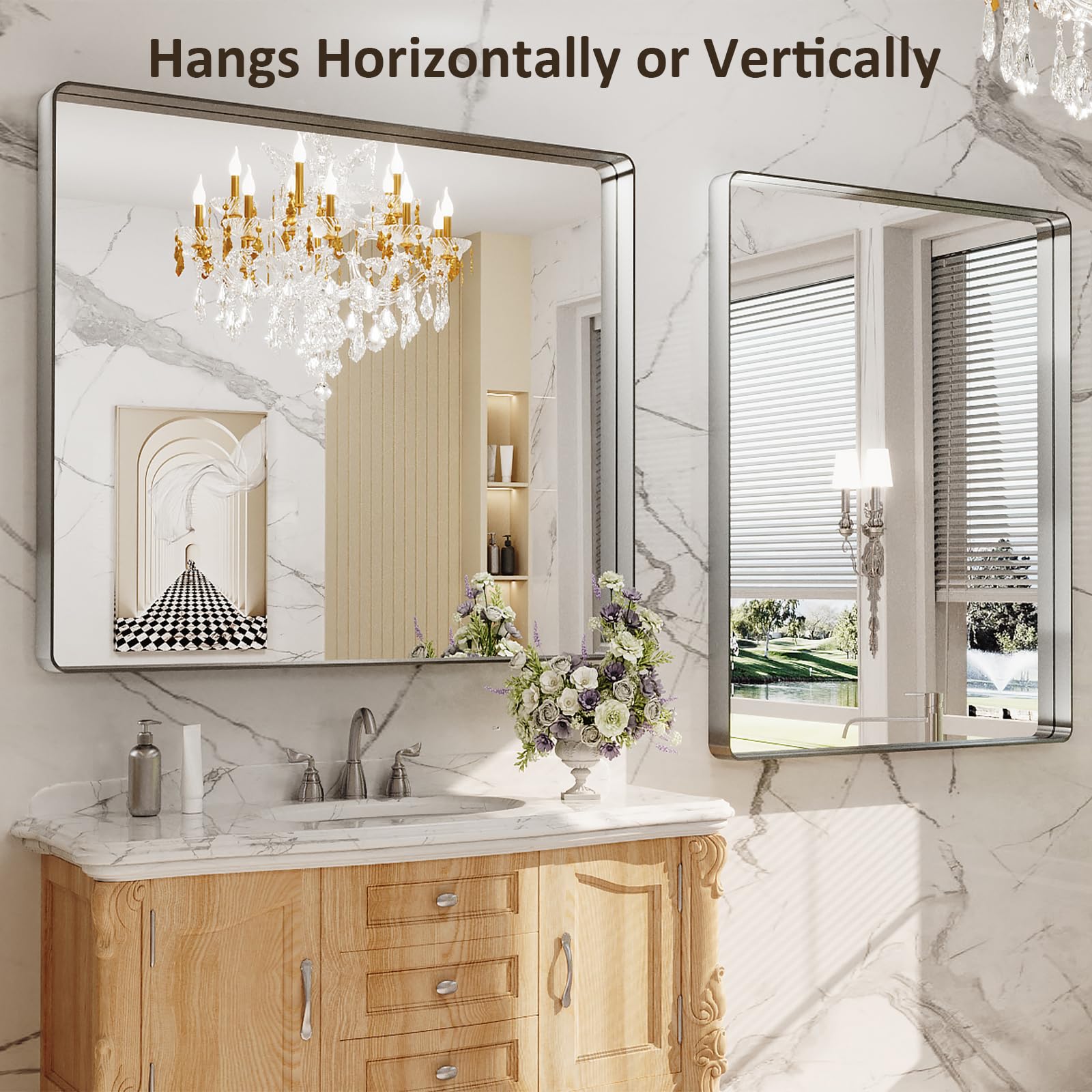 LOAAO two Z-bar brackets ensure secure wall mounting