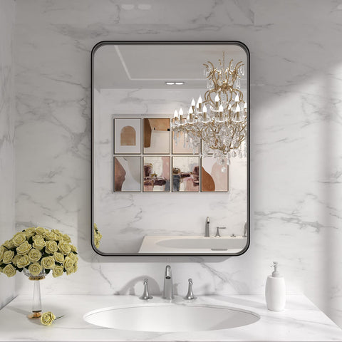 LOAAO versatile mirror suits bathrooms, vanities, and living spaces.