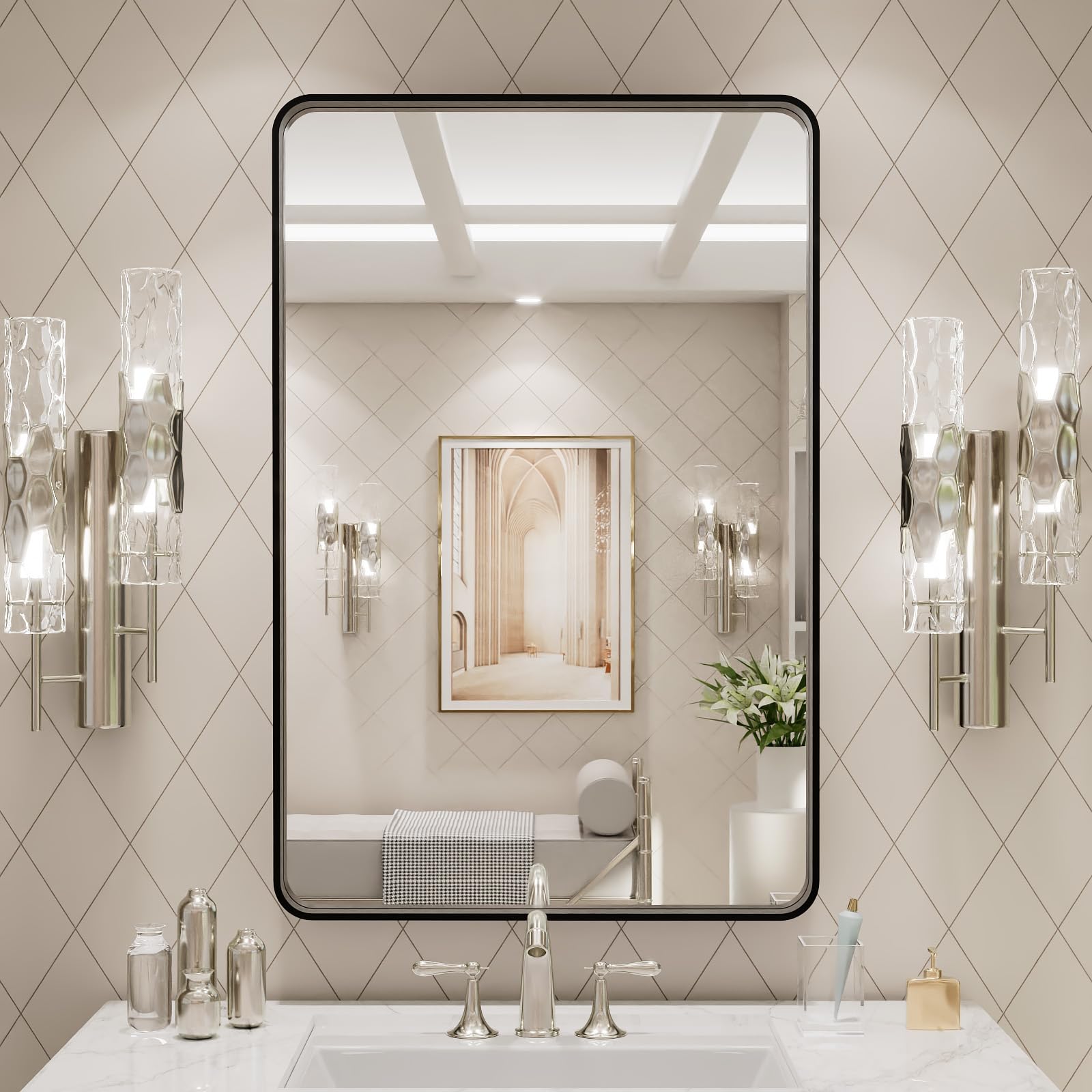 LOAAO wide-application decor for bathrooms, bedrooms, and entryways