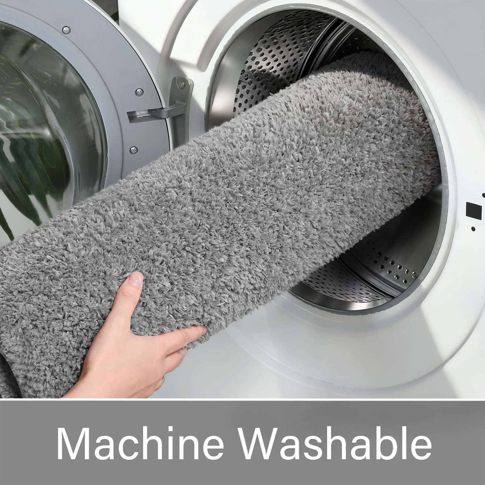 LOCHAS machine-washable rug stays fresh and colorfast wash after wash.