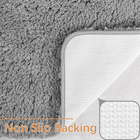 LOCHAS machine washable rug maintains grey color after washes