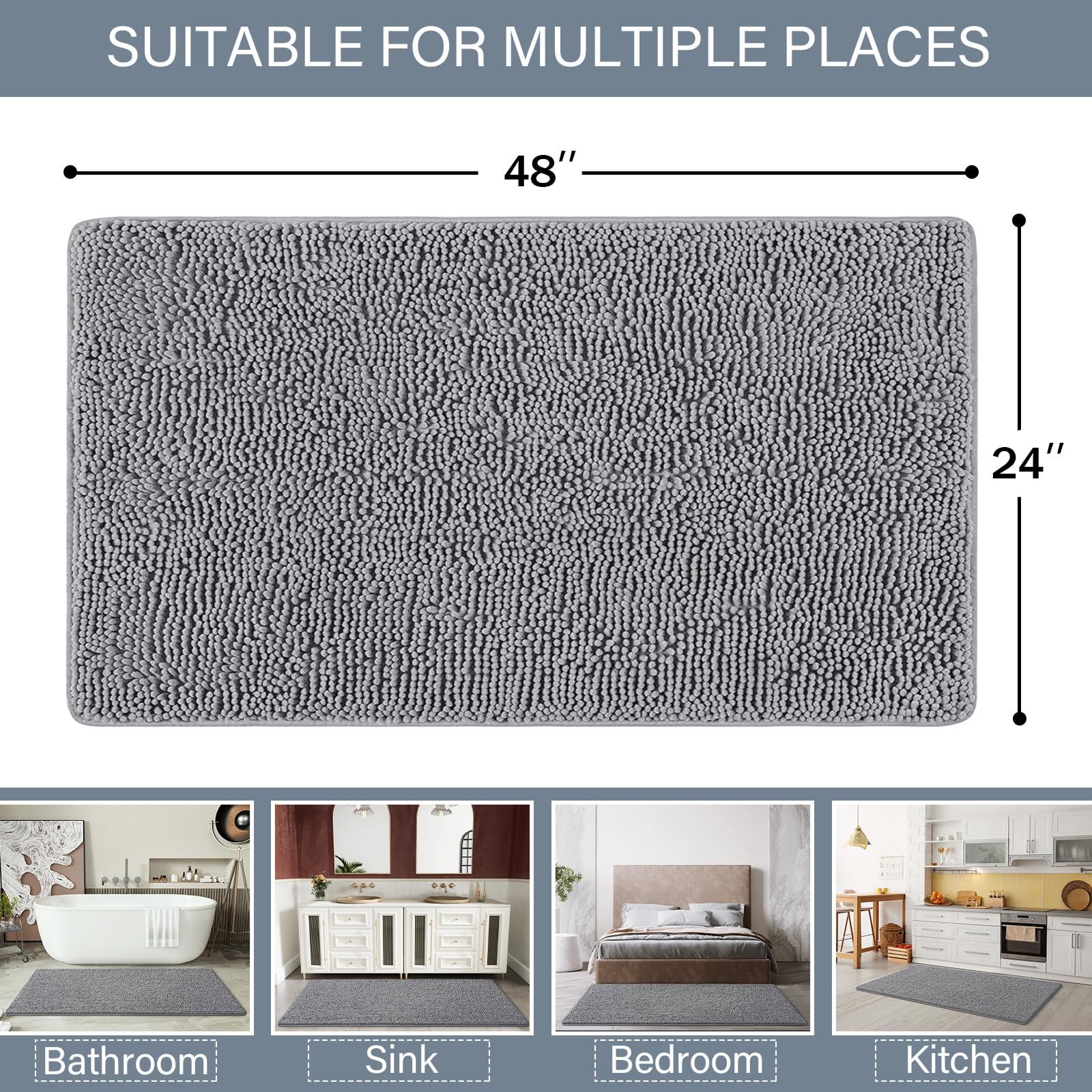 Lochas bathroom entrance mat ideal for sinks and hallways