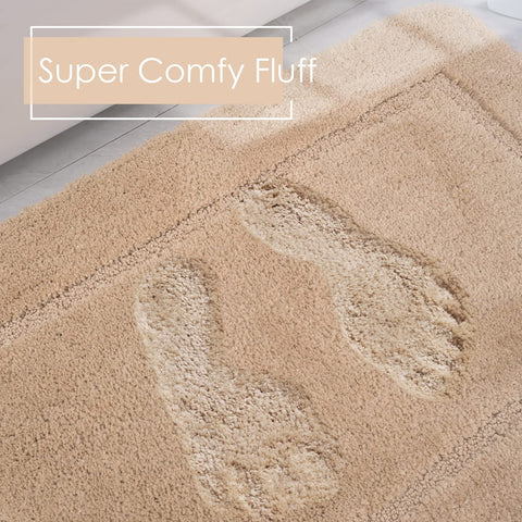 LOCHAS absorbent microfiber rug soaks up drips quickly and dries fast