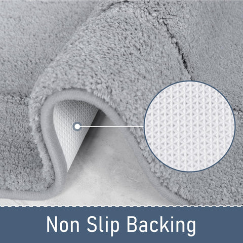 LOCHAS non-slip backing keeps the rug in place for safer steps.