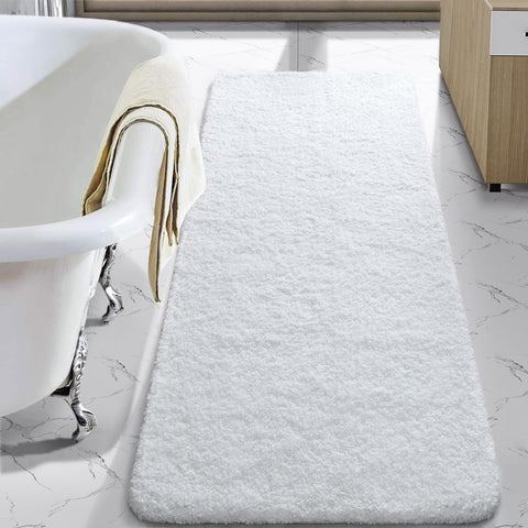 LOCHAS bathroom rug runner soft microfiber for plush comfort and quick water absorption.