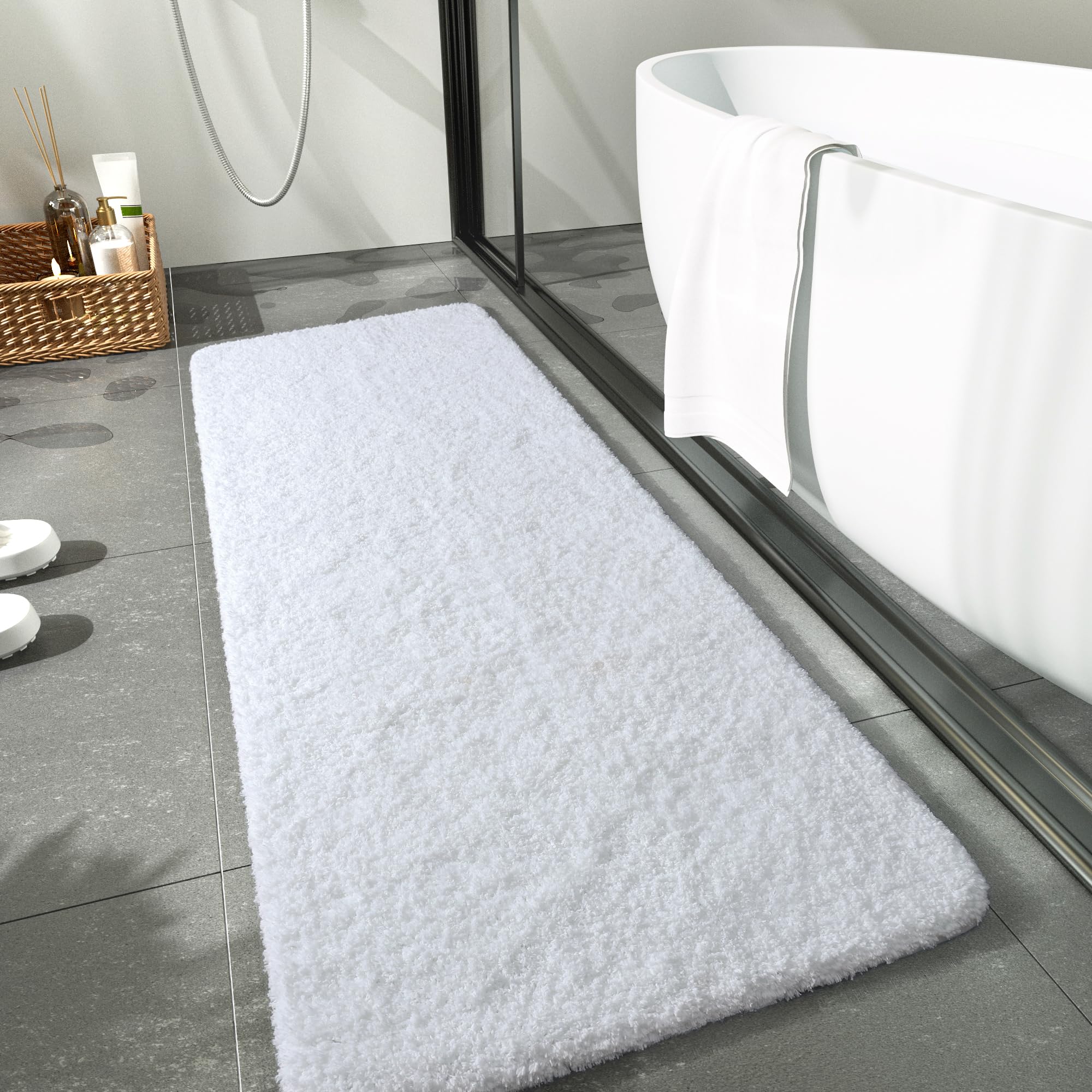 LOCHAS bathroom rug runner multiuse design suits bathrooms, kitchens, and entryways.