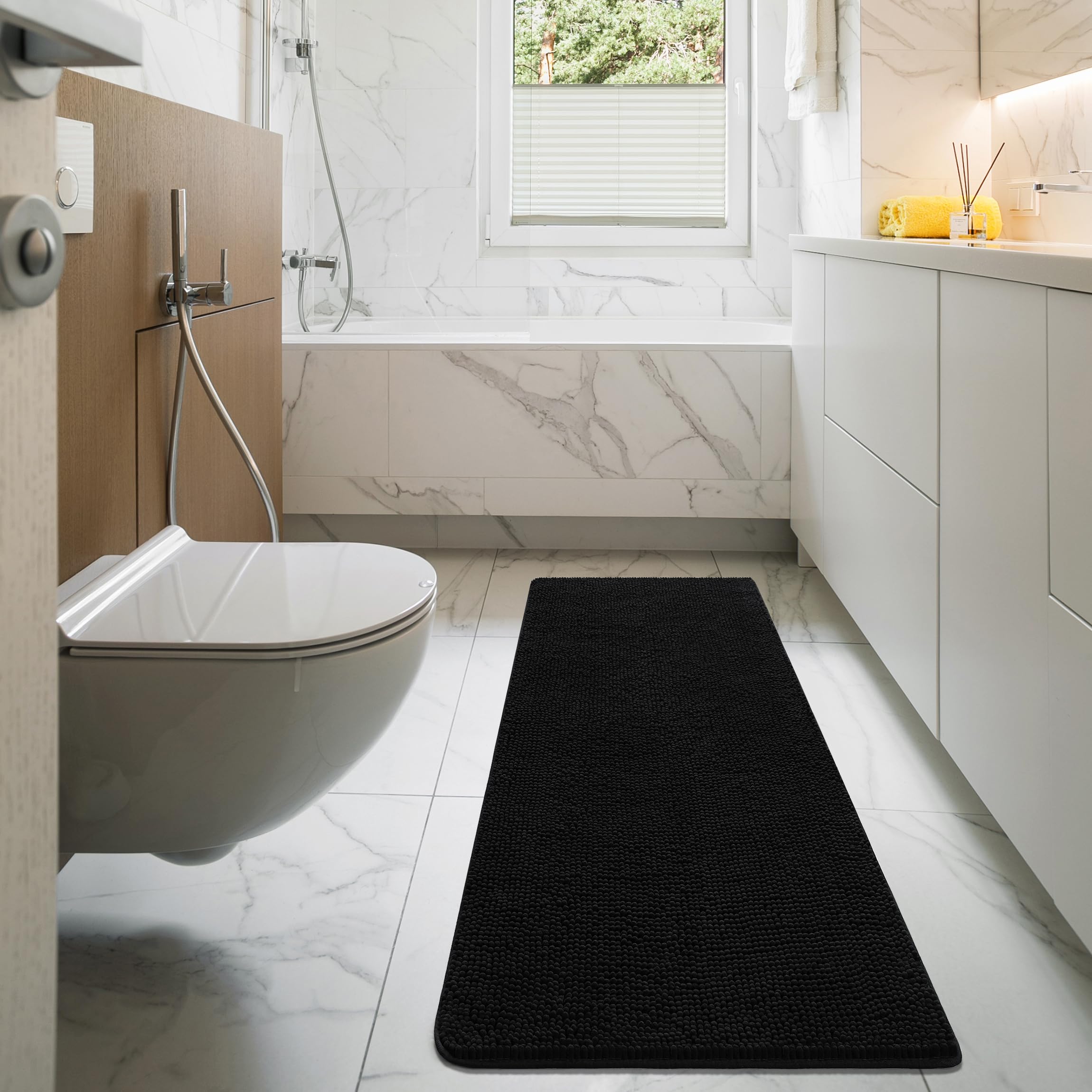 LOCHAS high-pile plush rug creates a warm, spa-like feel on any floor.