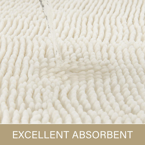LOCHAS absorbent chenille rug quick moisture uptake after showers