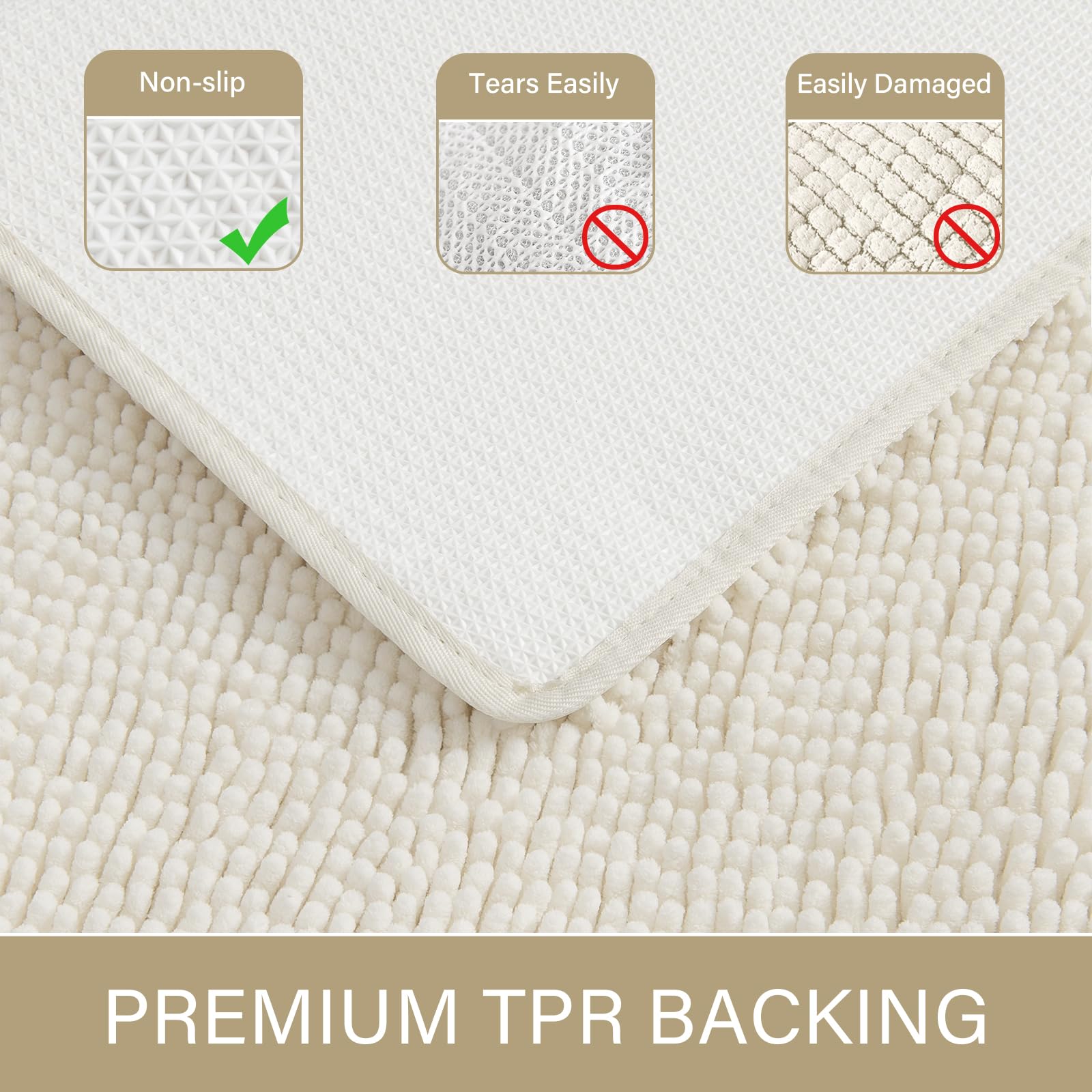 LOCHAS machine washable rug remains soft after cold wash cycles