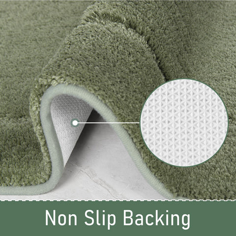 LOCHAS rug with non-slip TPR backing secures position on dry floors