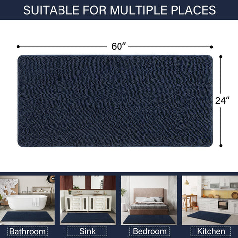 Oversized LOCHAS bath runner fits large bathrooms and entryways