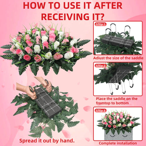 Lodou easy-care cemetery flowers ideal for home or outdoor memorial decor.