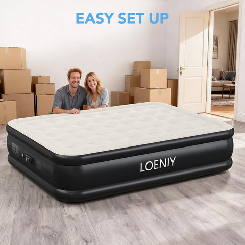 LOENIY Queen Air Mattress portable storage bag for easy transport