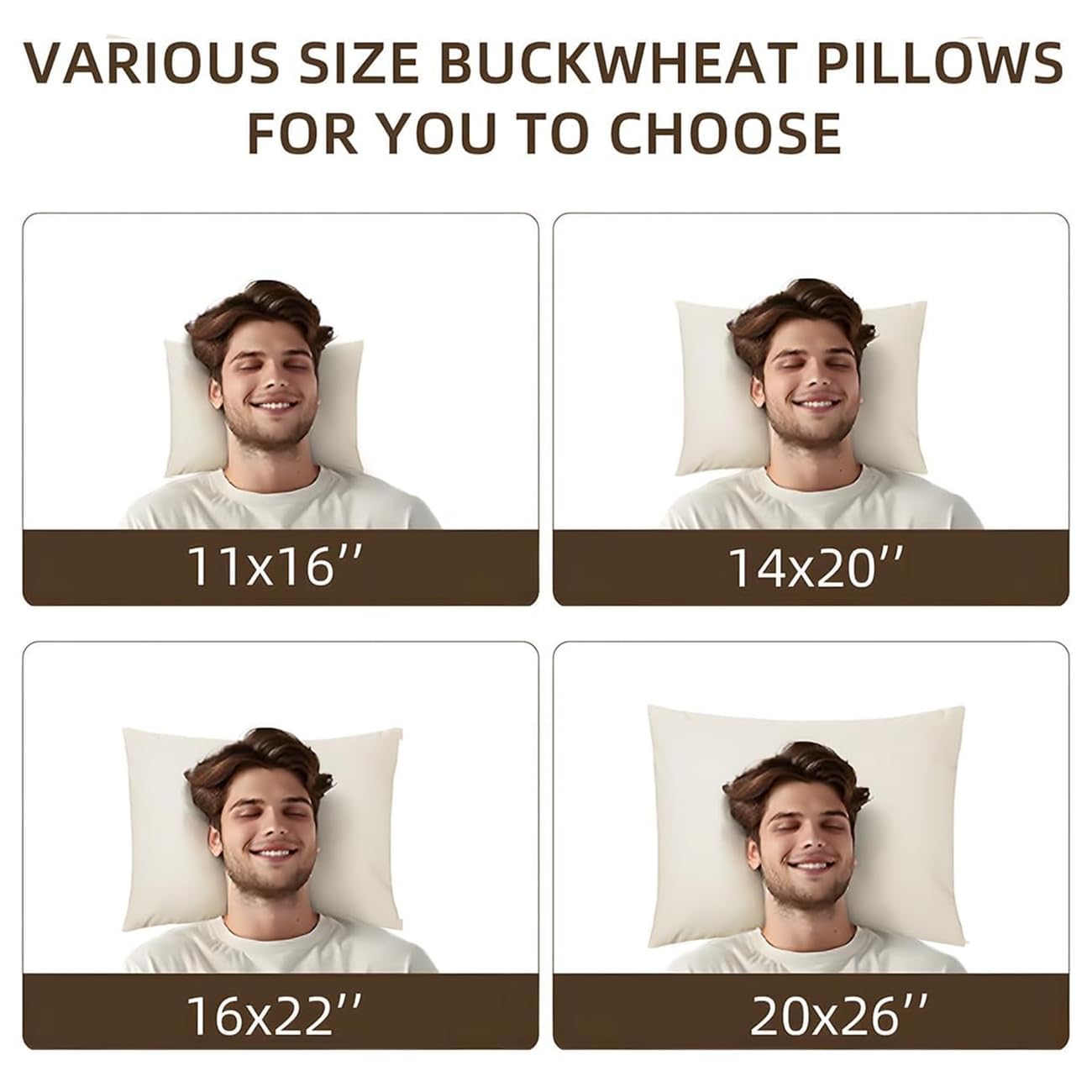 Cervical support for back and side sleepers.