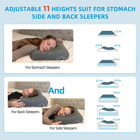 LOFE Contour Pillow travel-ready layer removal and portable slim profile.