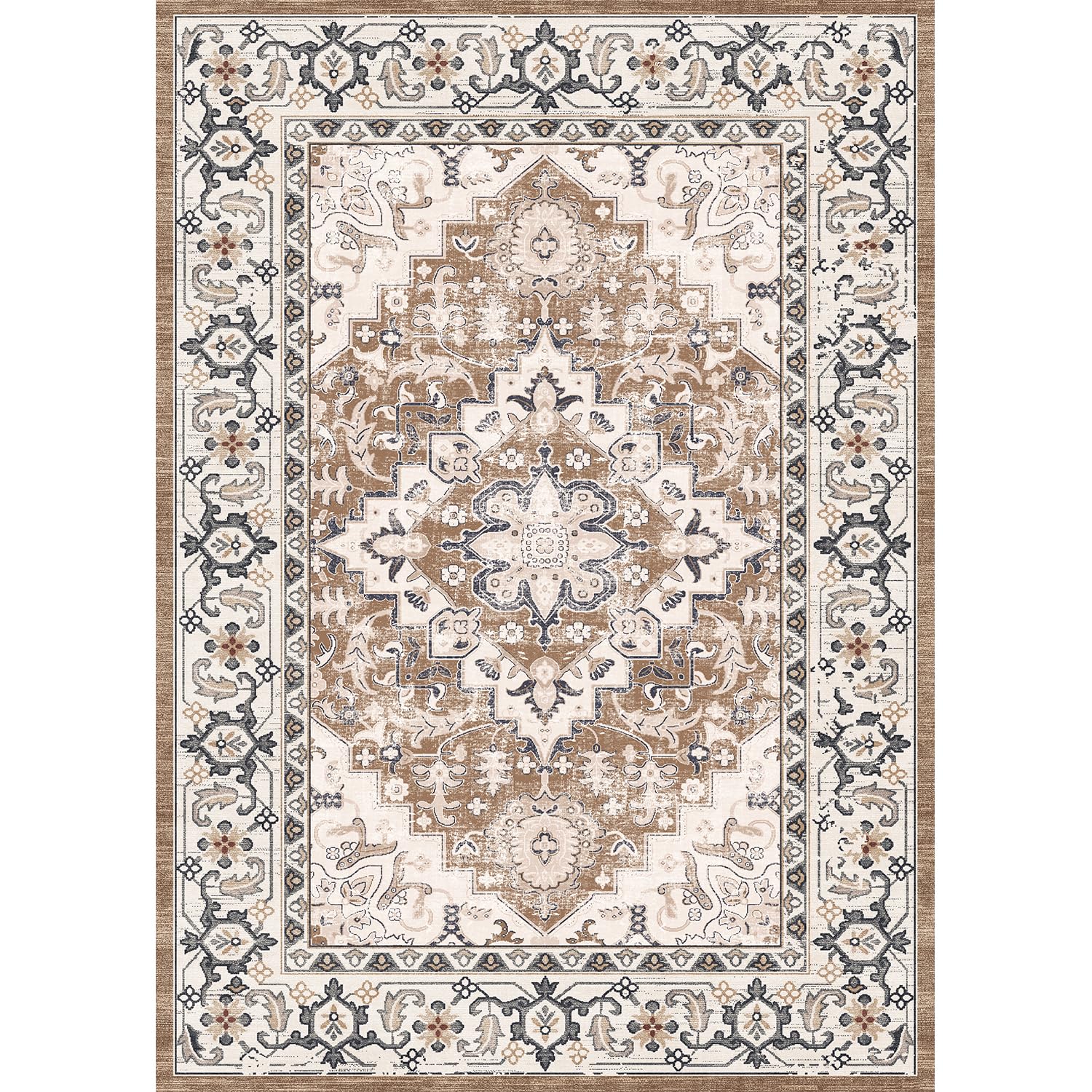 Lofus 5x7 rug entryway non-slip for safe welcomes.