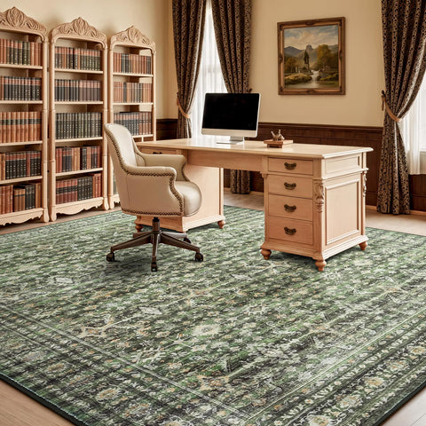 Lofus 9x12 rug durable-stain-resistant for busy home life.