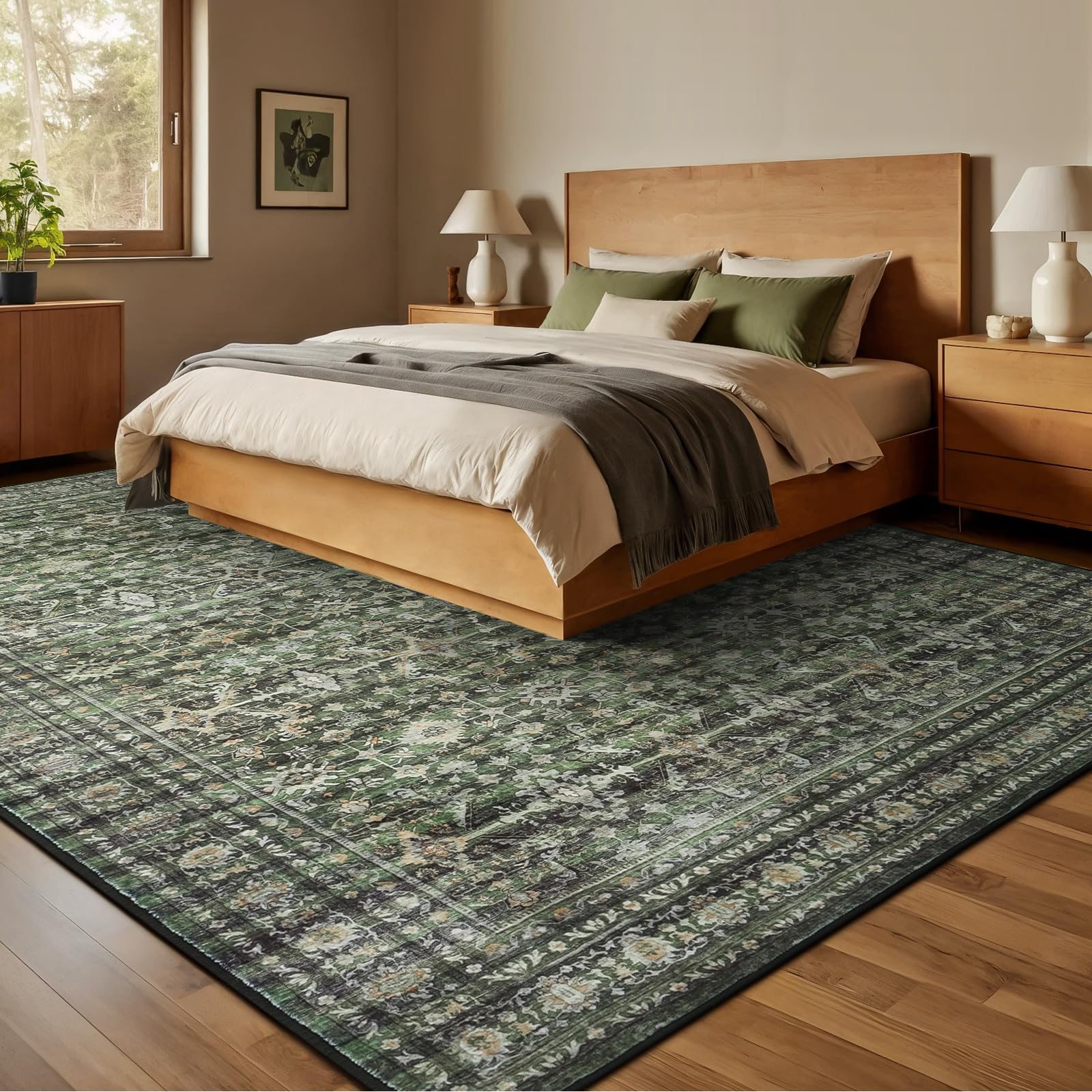 Lofus 9x12 rug soft-faux-wool-texture closeup provides plush comfort.