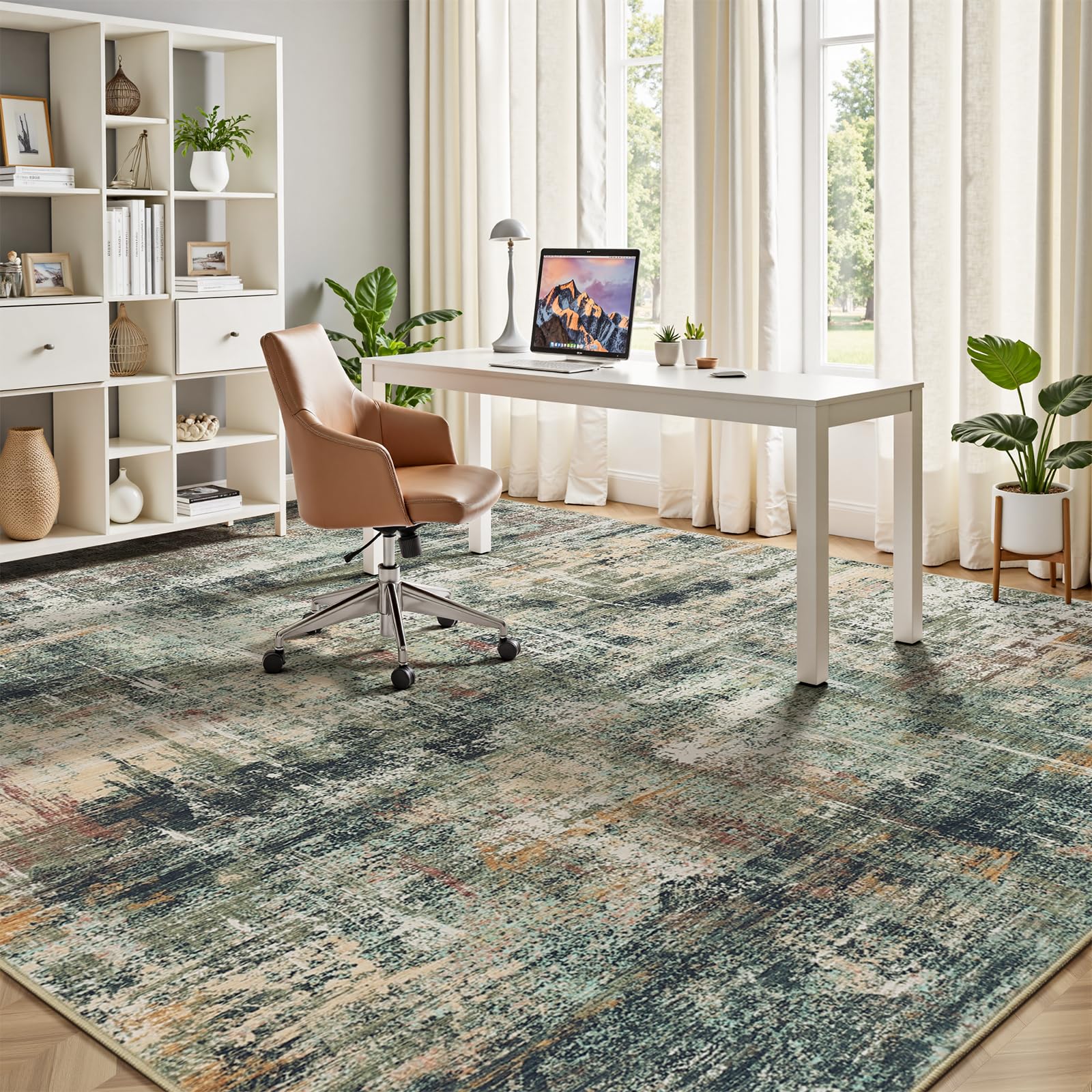 Lofus durable rug ideal for homes with kids and pets.
