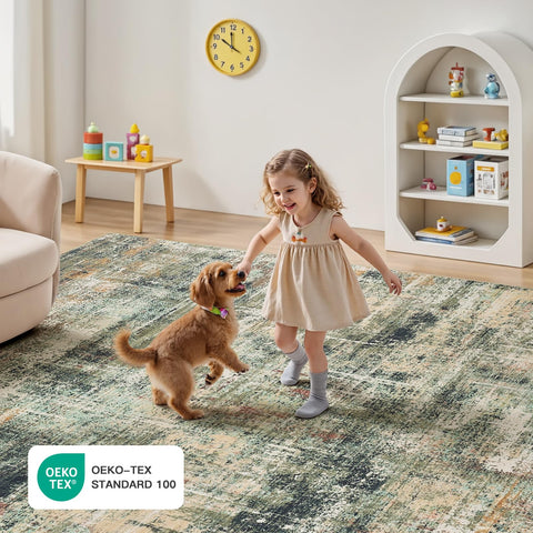 Lofus neutral-tone rug blends with any room decor.
