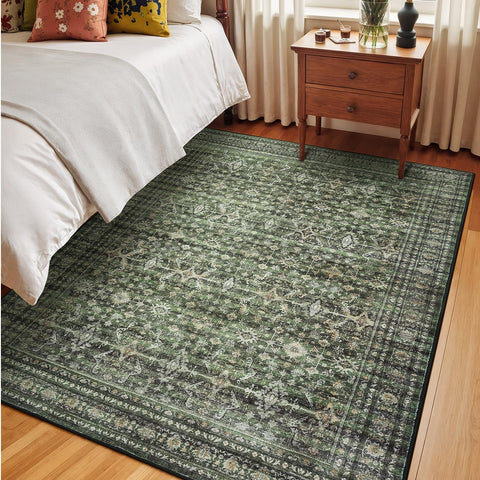 Lofus rug with non-slip backing keeps floors safe and in place.