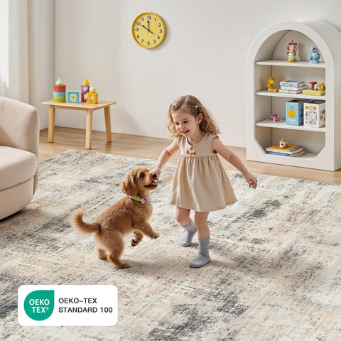 Lofus rug under bed or sofa adds warmth and foot comfort