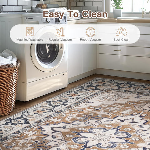 Lofus medallion-style rug adds vintage charm to living rooms