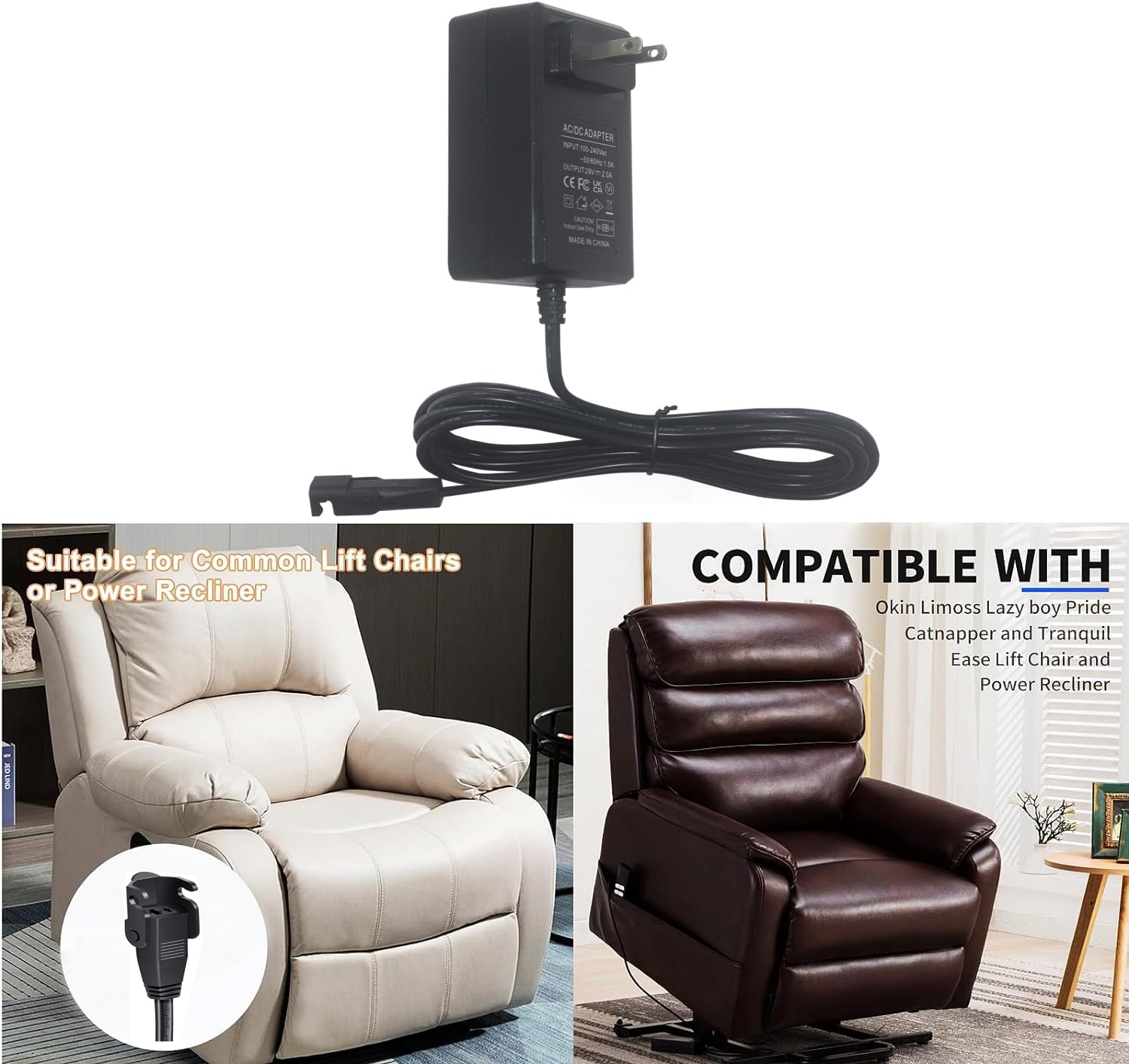 Lojiraz compatible brands list applies to major lift chairs.