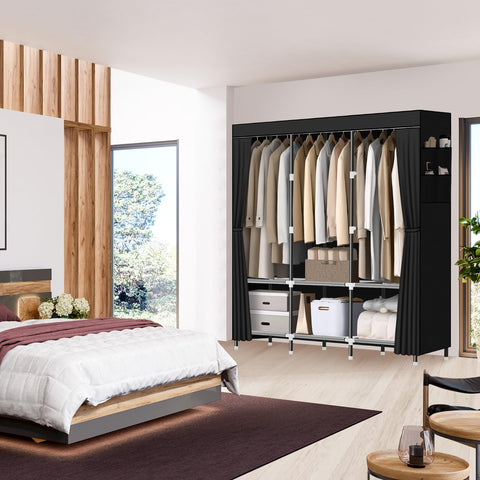 LOKEME Wardrobe Closet portable design suitable for bedrooms and dorms