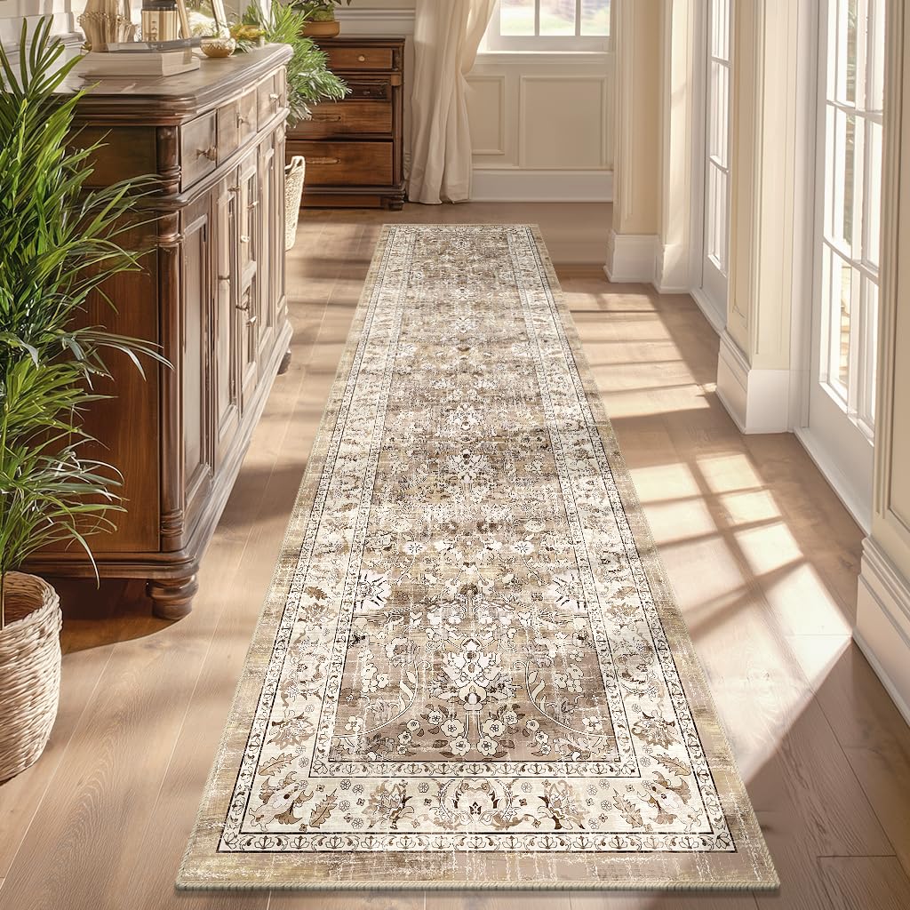 LOKHOM boho soft faux wool rug emphasizes durable fabric and easy maintenance.