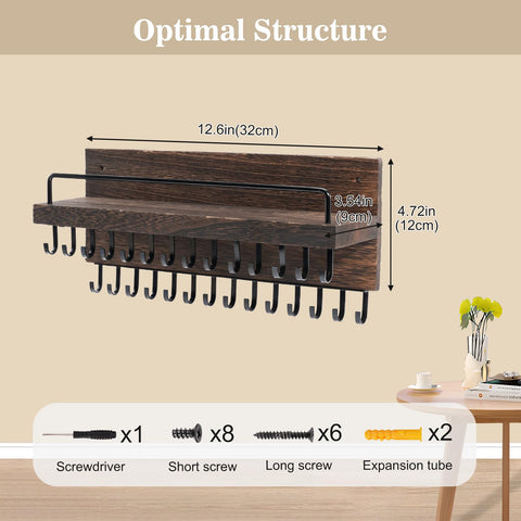 Lolalet sturdy metal hooks resist rust for long-term jewelry organization.
