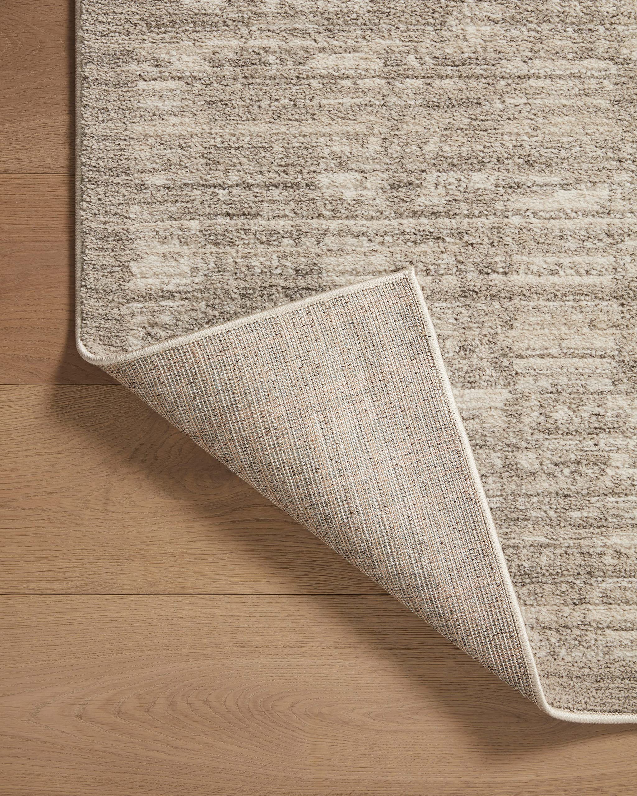 Loloi Darby rug in living room emphasizes durable polyester underfoot