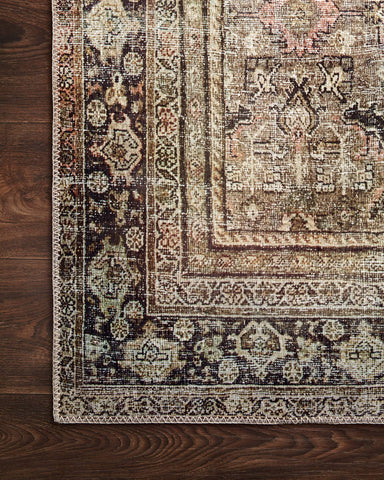 Loloi Layla olive charcoal rug cleaning tip featuring easy maintenance