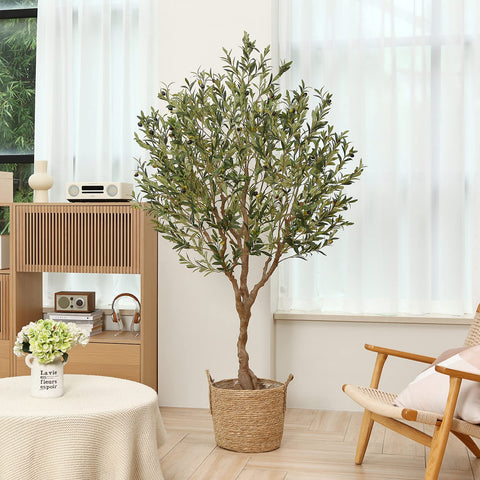 LOMANTO 8 inch black pot provides sturdy base for display