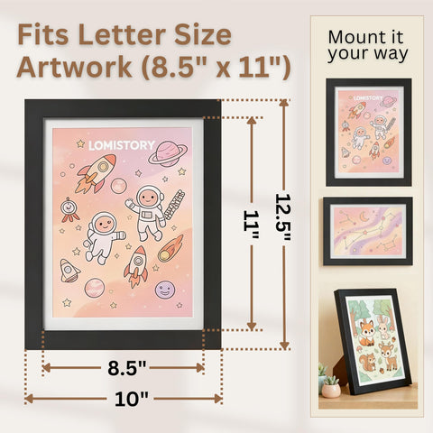 LOMISTORY art-frame storage holds up to 100 pieces for organized collections