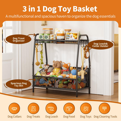 Lomivra easy-assembly full metal toy basket with tools included