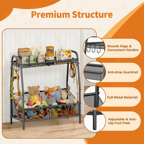 Lomivra toy basket with items demo showing organized pet essentials