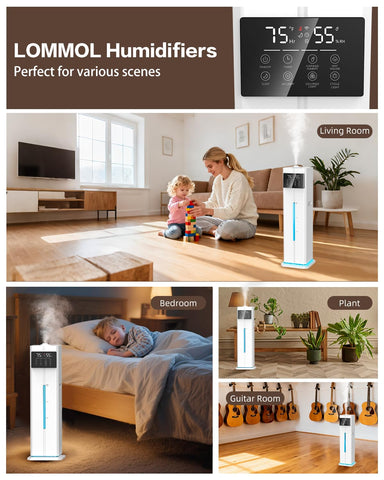 LOMMOL covers up to 550 ft² with balanced humidity