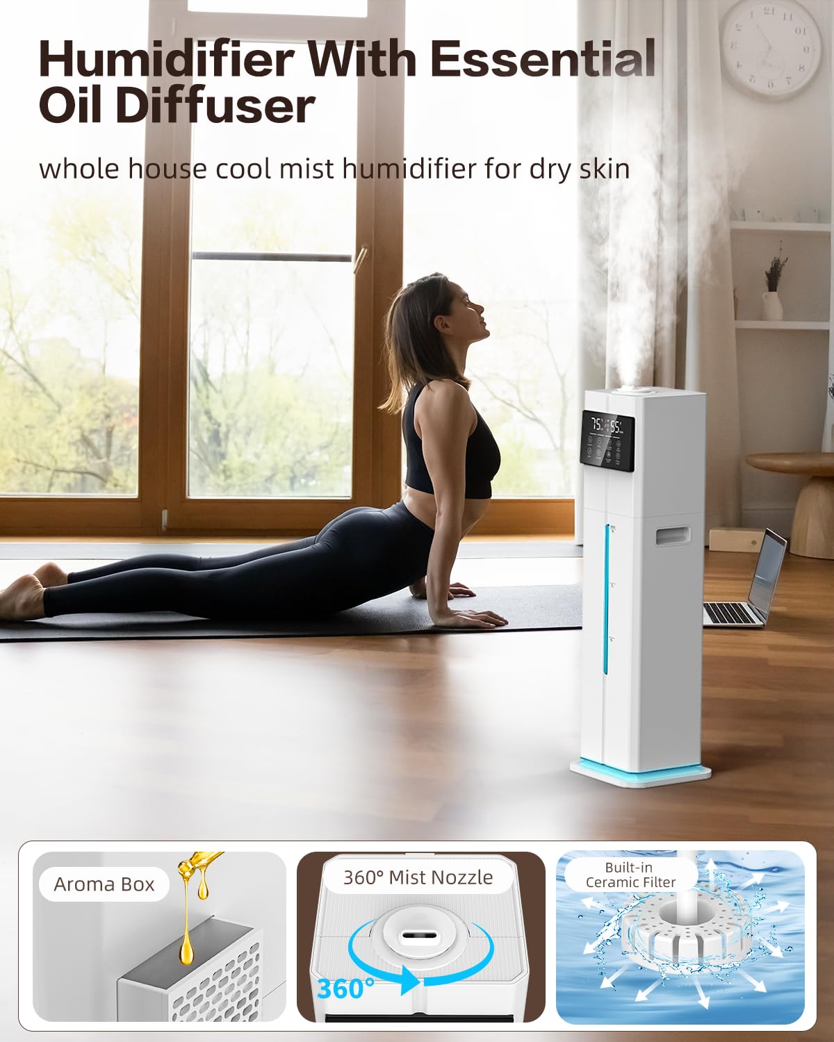 LOMMOL whisper-quiet sleep mode supports restful nights