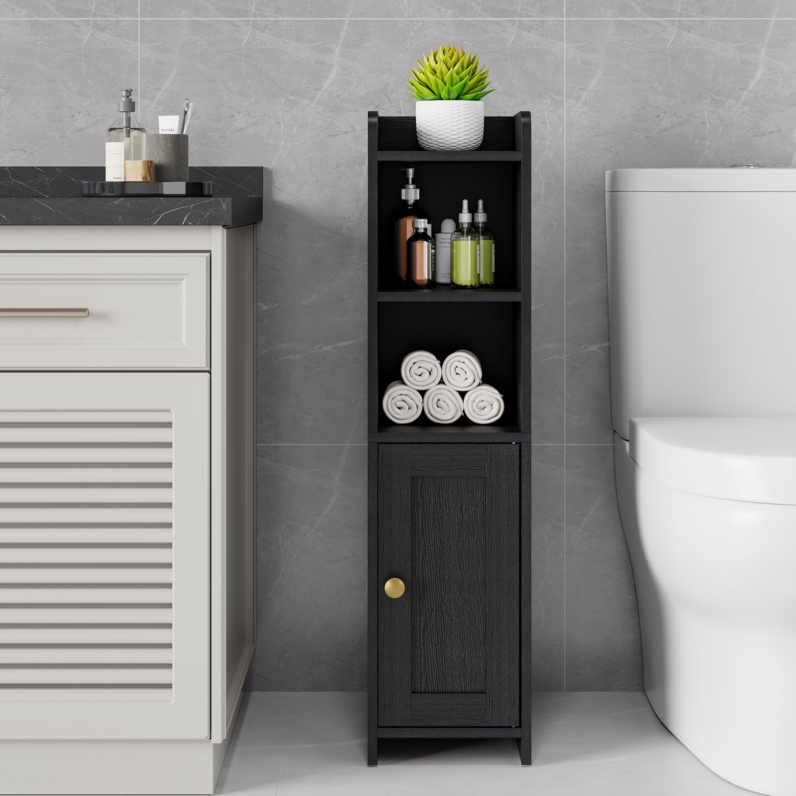 Lomojo bathroom cabinet materials particle board and MDF