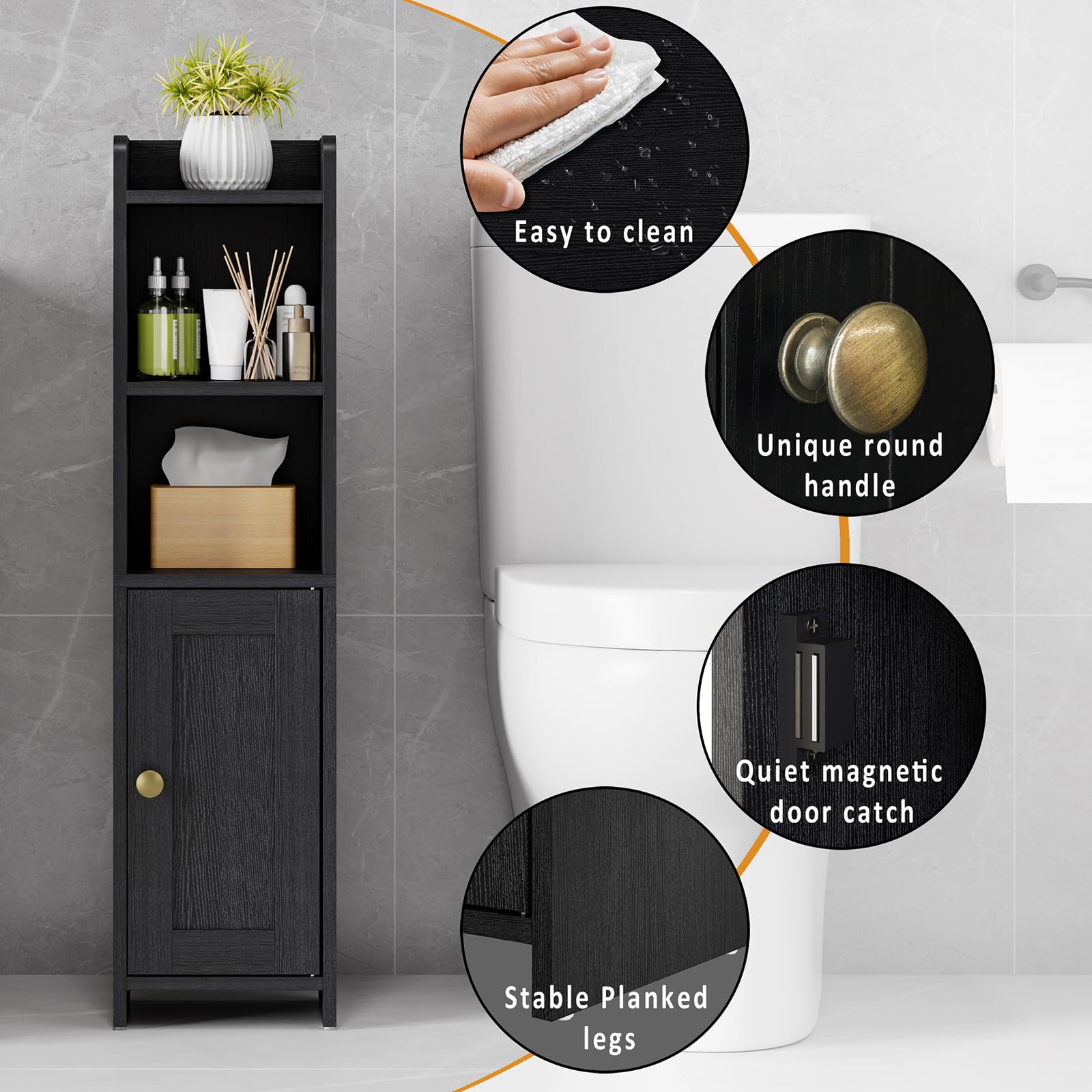 Lomojo small bathroom storage shelves inside ideal for towels and essentials