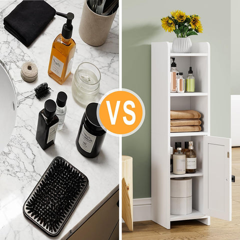 Lomojo toilet-paper organizer keeps essentials within easy reach.